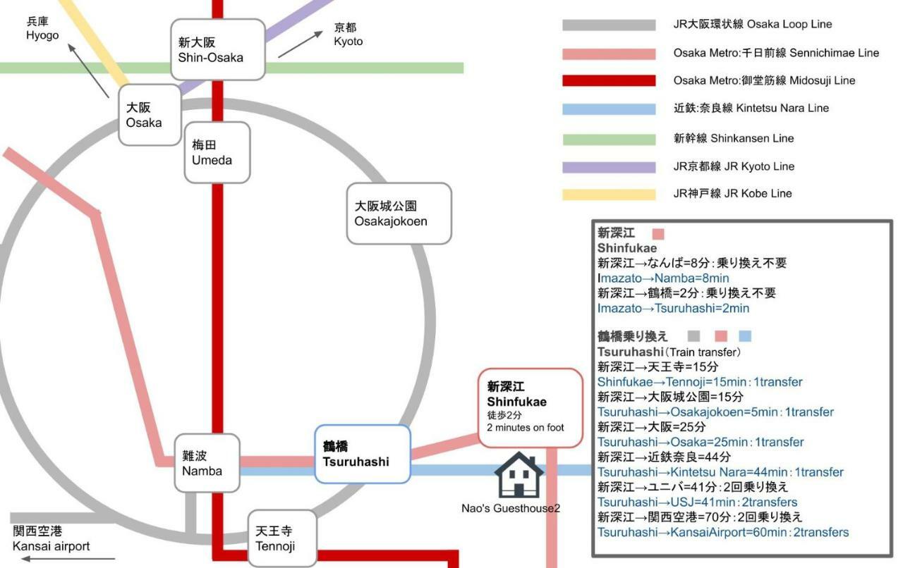 Nao'S Guesthouse 2 一軒家貸切 Osaka Dış mekan fotoğraf